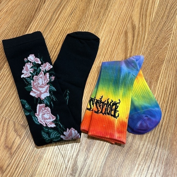 Brand New Dolls Kill limited release sock bundle crew and widow Knee high socks - Picture 7 of 7